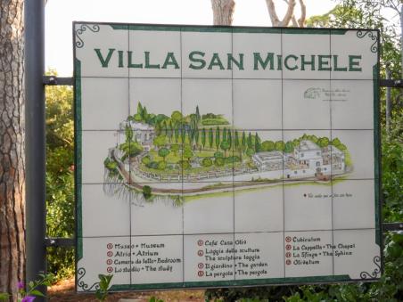 Karta över Villa San Michele